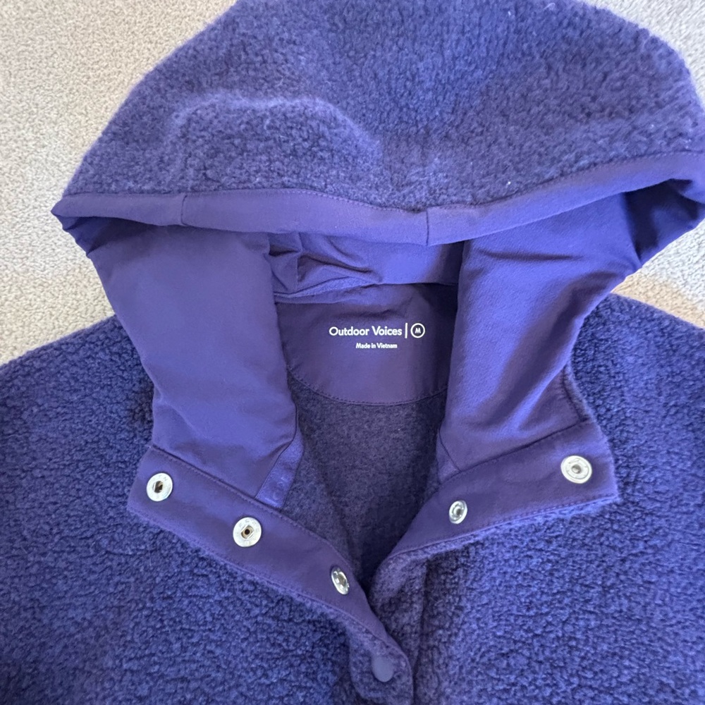 Outdoor Voices Cropped Purple Jacket